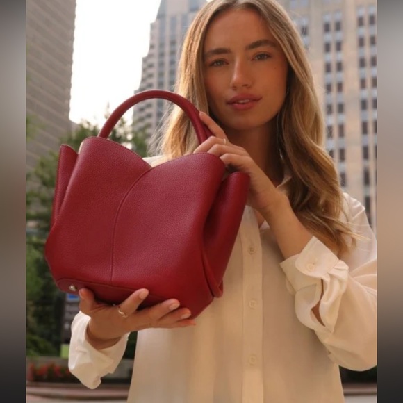 Melie Bianco x Anthropologie Tulip Top-Handle Crossbody Tote 2 in 1 - Picture 4 of 10